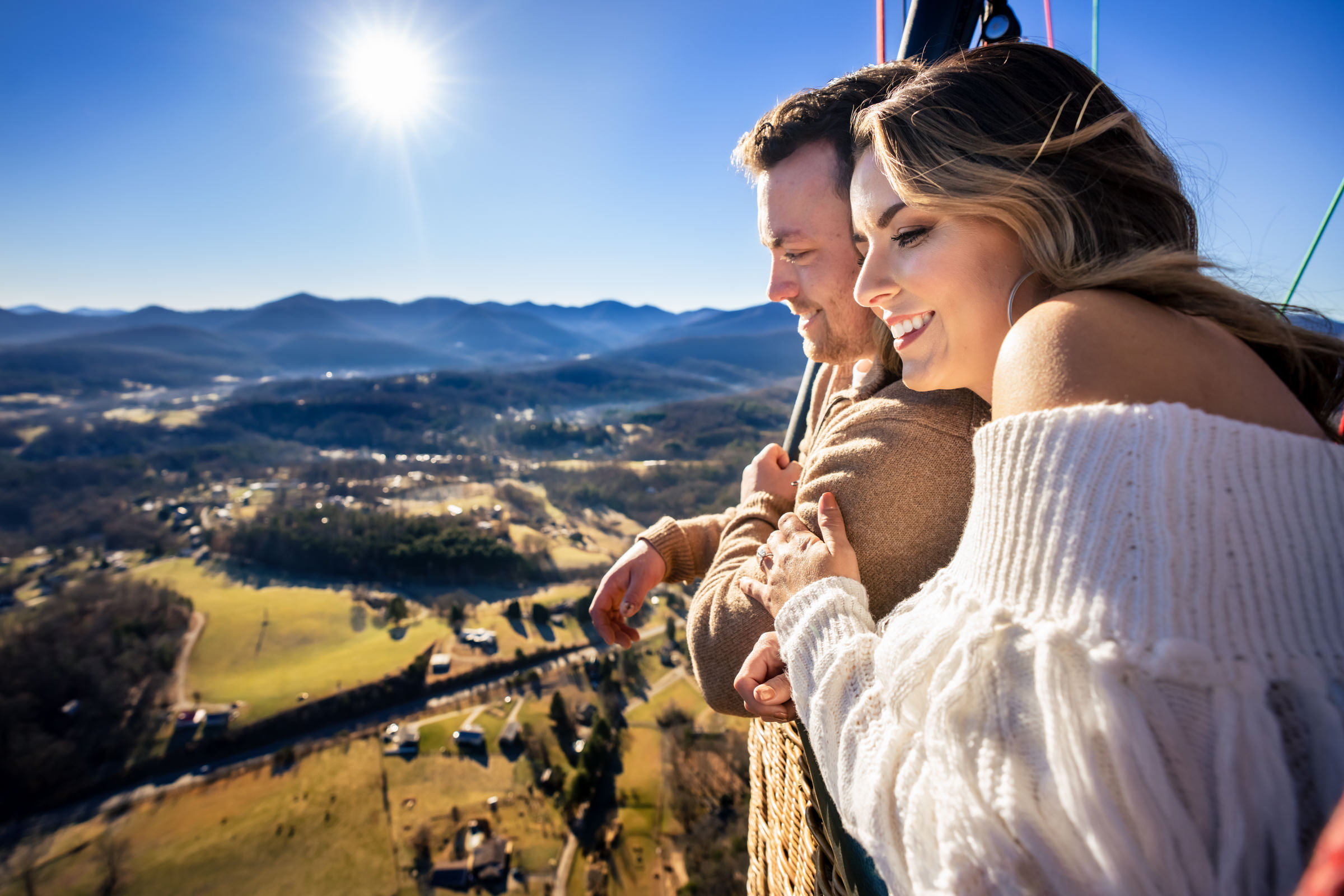 Hot Air Balloon Engagement Session