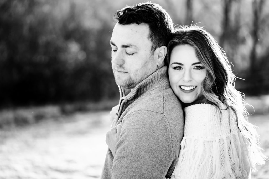 Traditional portrait during engagement session by Nathan Whitworth Greenville SC Wedding Photography